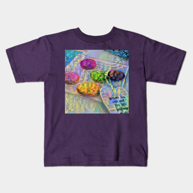 Macaron and me Kids T-Shirt by TealFeatherCreations1